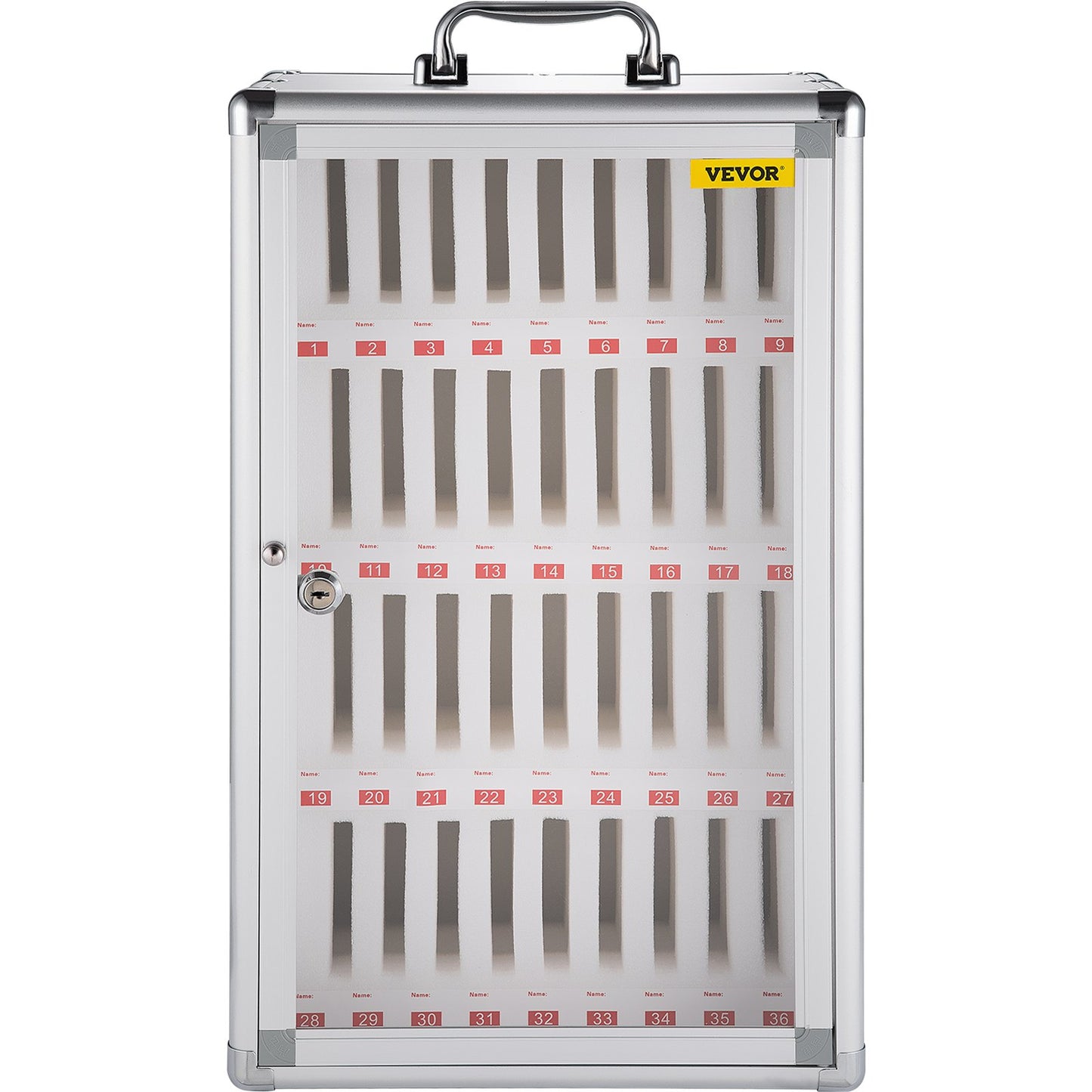 Cell Phones Storage Cabinet Clear Pocket Chart Storage Locker Box 36 Slots - Image 9