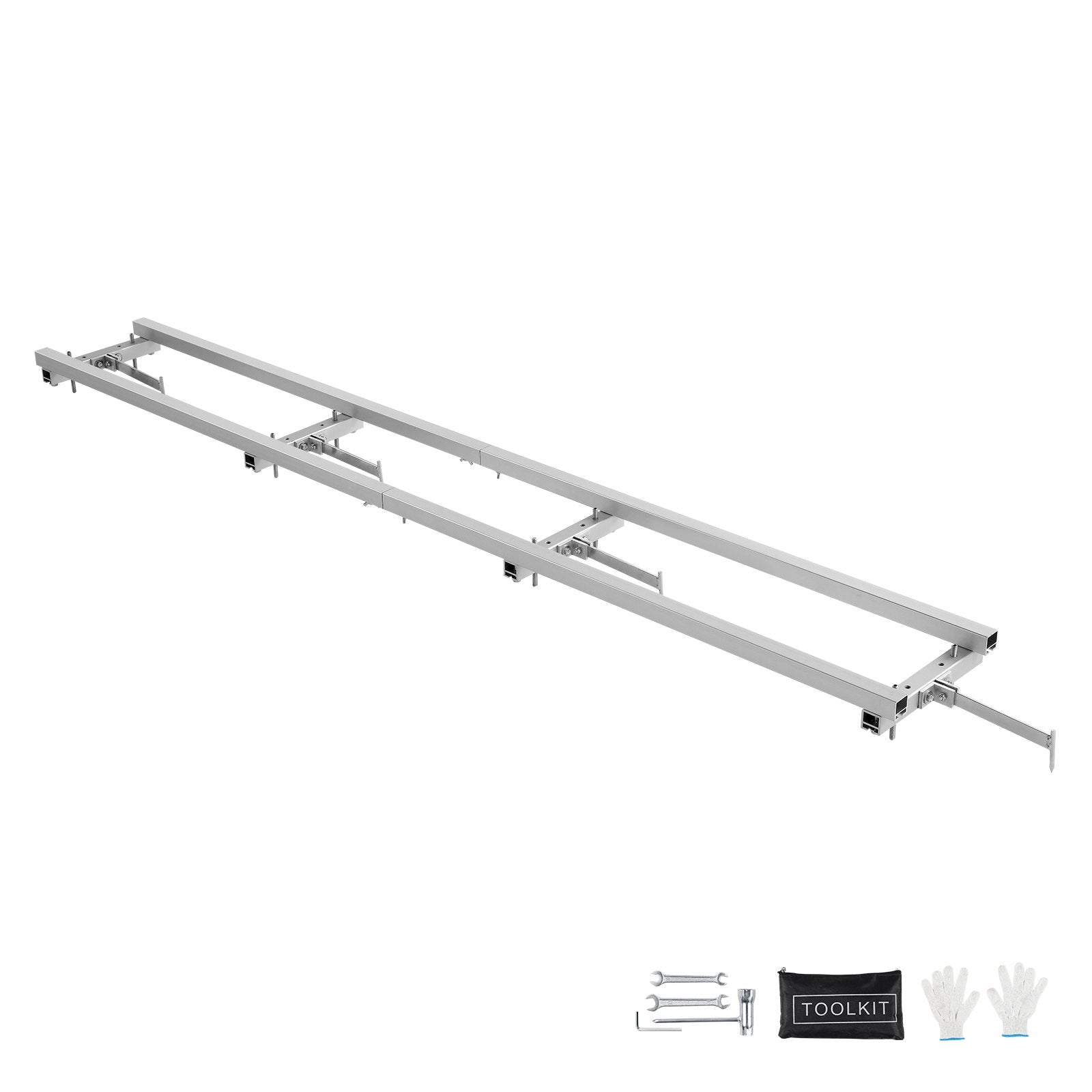 Rail Mill Guide System, 9 ft Milling Guide, 4 Crossbar Kits Chainsaw Mill Rail Guide, Aluminum Adjustable Saw Mill Rail System Work with Chainsaw Mills for Builders and Woodworkers - Image 9