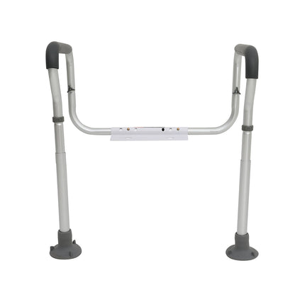Toilet Safety Rail, Bathroom Toilet Seat Frame, Adjustable Width & Height Fit Most Toilets, Supports 136 kg, Toilet Handles Grab Bars with Padded Armrests for Handicap, Disabled, Seniors - Image 9