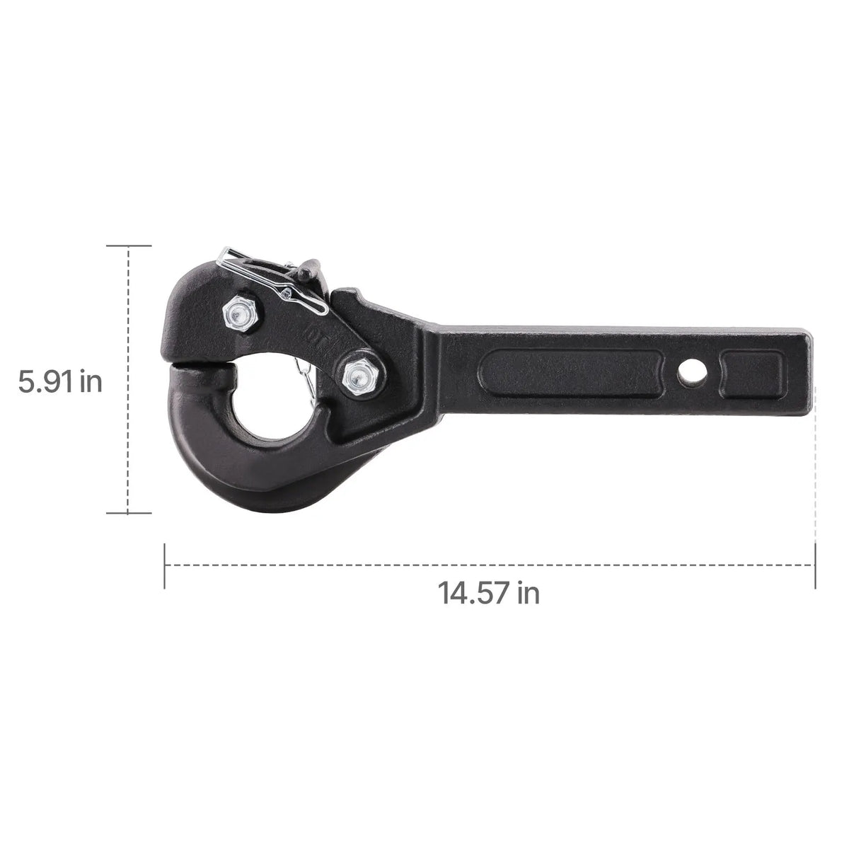 Pintle Hitch 50.4 mm Receiver Hook 63.5 - 76.2 mm Lunette Ring 9070 kg - Image 8