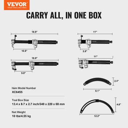 Coil Spring Compressor Tool, 2 pcs Heavy Duty Macpherson Strut Spring Compressor Set, 2646 lbs Strut Spring Compressor with Safety Bracket and Carrying Case, for Car Truck ATV UTV - Image 7
