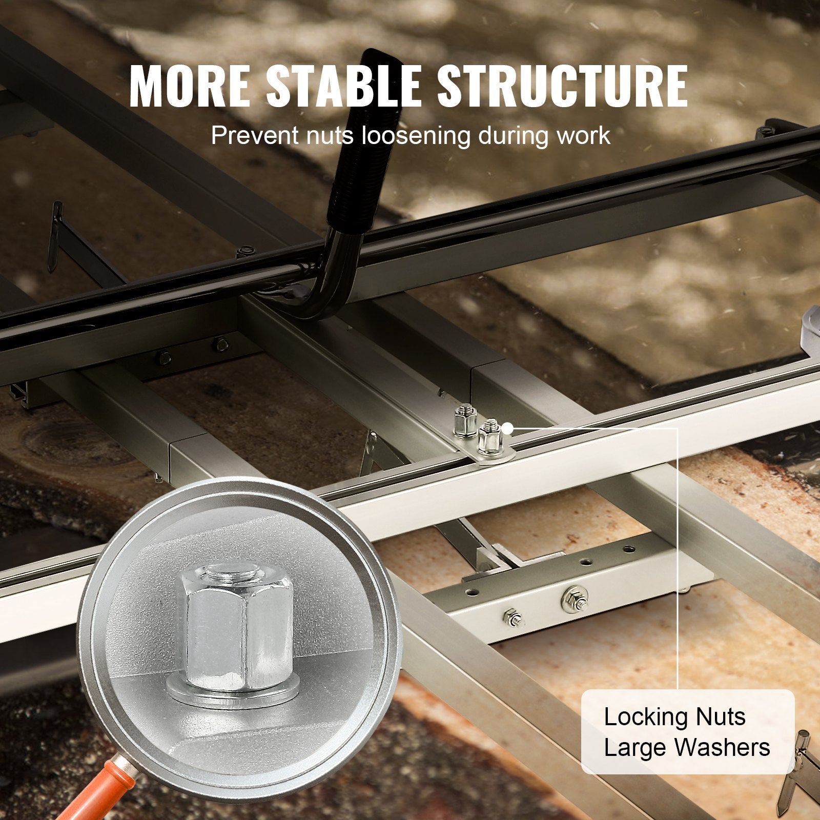 Chainsaw Mill 14"-36" Guide Bar and 9 ft Aluminum Rail Mill Guide System - Image 3