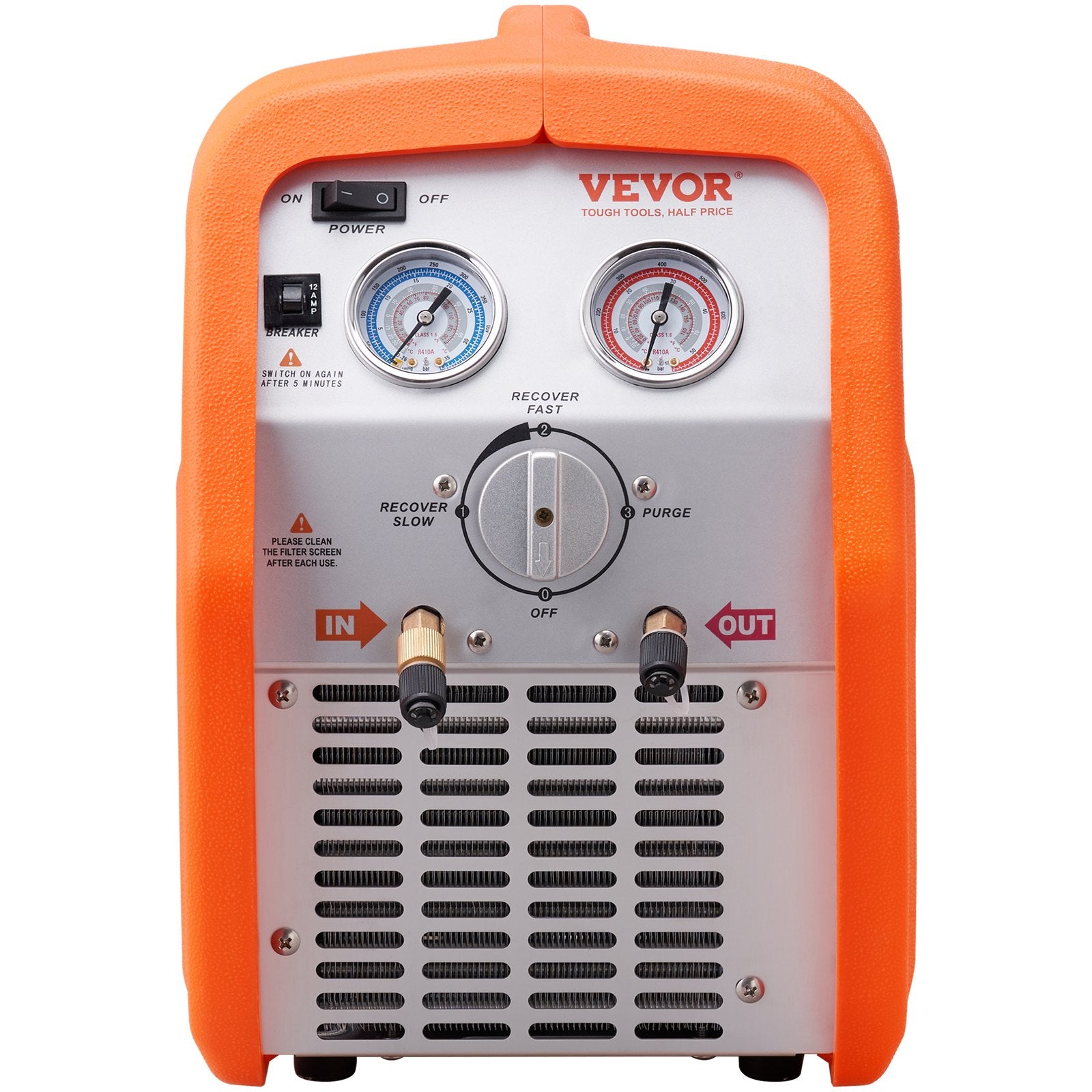 Portable 3/4 HP Refrigerant Recovery Machine for Vapor Liquid Refrigerant - Image 9