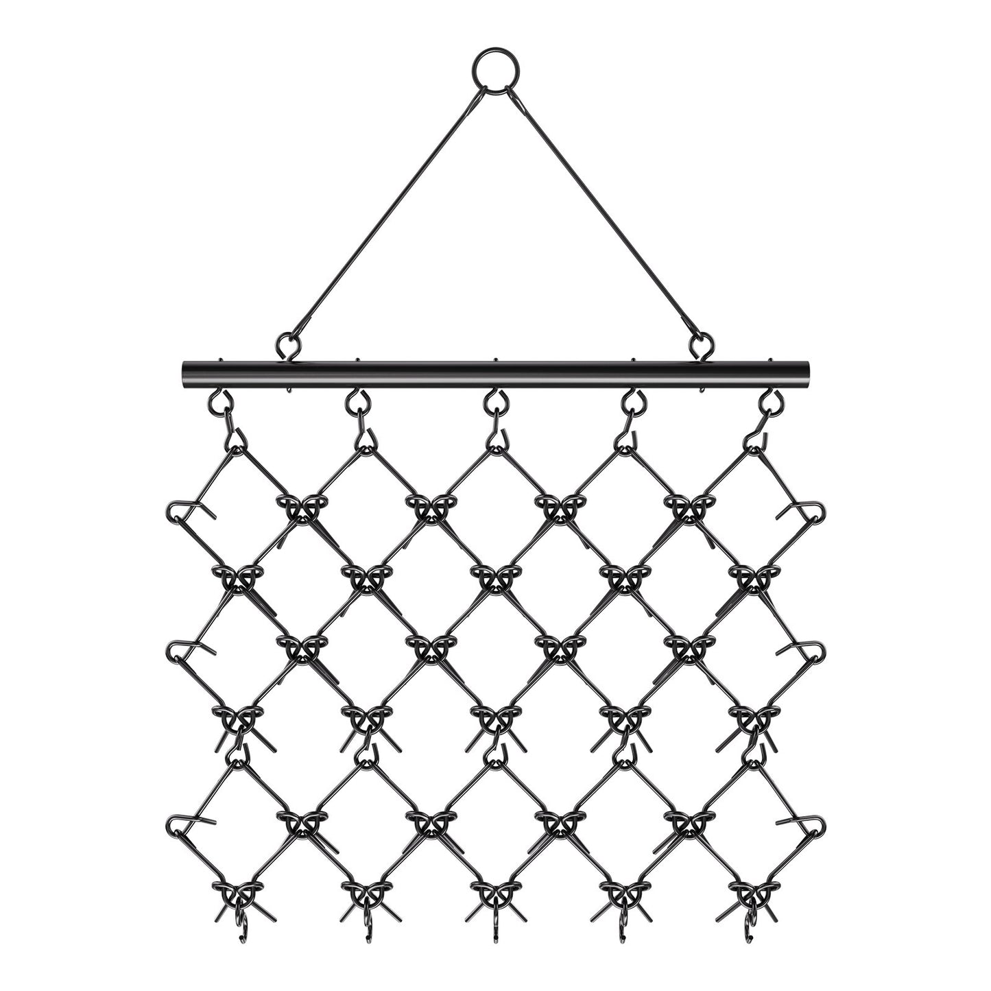 Drag Harrow, 5 x 4.5 ft Durable Chain Harrow with 60 Sharp Teeth, Suitable for ATV UTV Tractor, Ideal for Soil Preparation, Seeding, Smoothing Landscapes, and Yard Gravel Driveway Maintenance