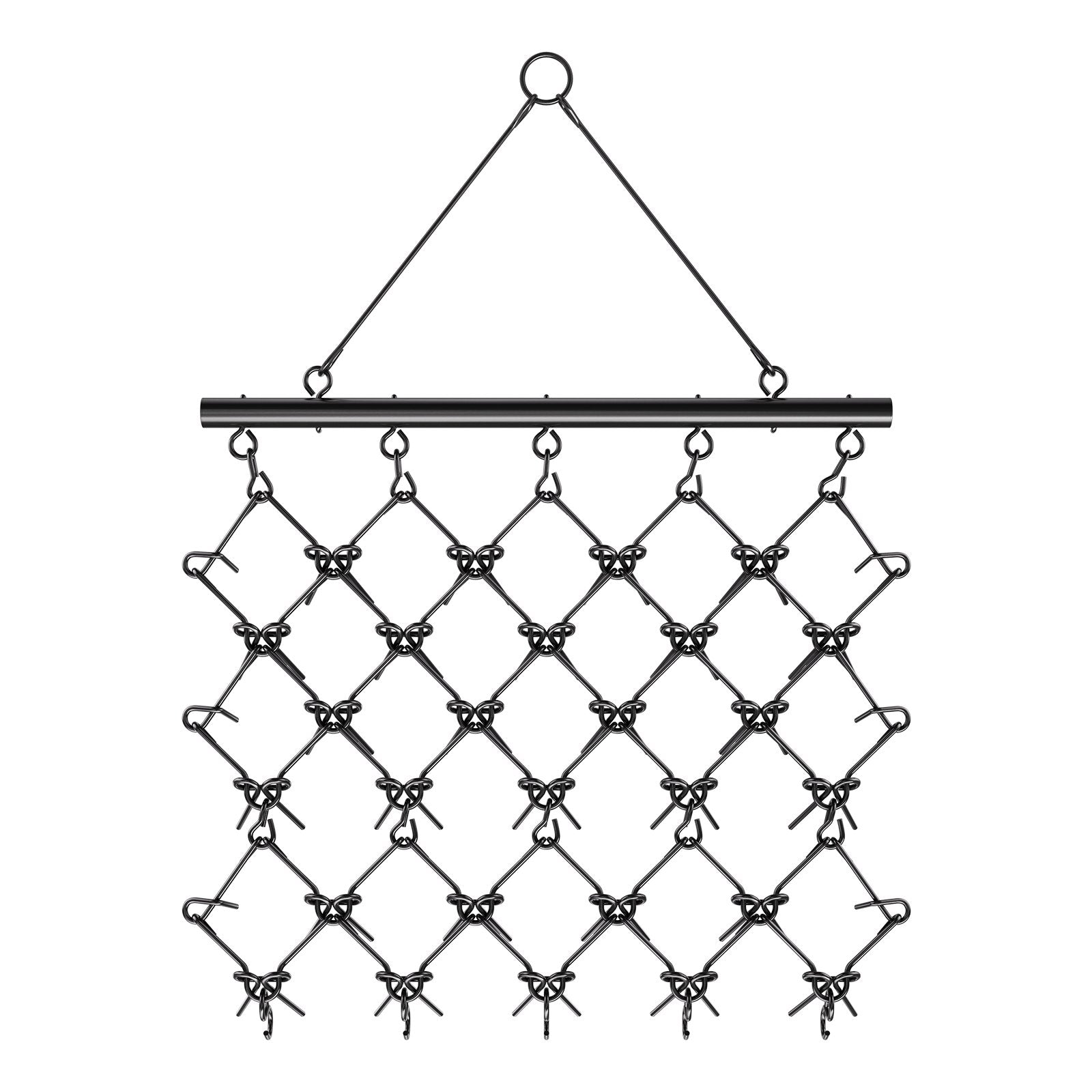 Drag Harrow, 5 x 4.5 ft Durable Chain Harrow with 60 Sharp Teeth, Suitable for ATV UTV Tractor, Ideal for Soil Preparation, Seeding, Smoothing Landscapes, and Yard Gravel Driveway Maintenance