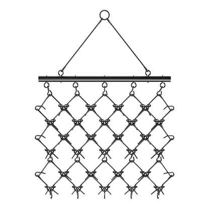 Drag Harrow, 5 x 4.5 ft Durable Chain Harrow with 60 Sharp Teeth, Suitable for ATV UTV Tractor, Ideal for Soil Preparation, Seeding, Smoothing Landscapes, and Yard Gravel Driveway Maintenance