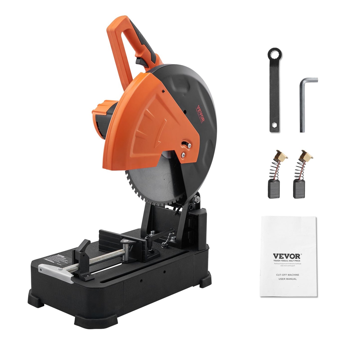 Chop Saw, 14"/355mm Blade Diameter Cut Off Saw, 2800W 1200RPM Steel Cutting Machine, Adjustable Dry Cut Chop Saw, Miter Saw for Cutting Metal Cold Cut Saw for Steel/Rebar/Iron/Aluminum - Image 9
