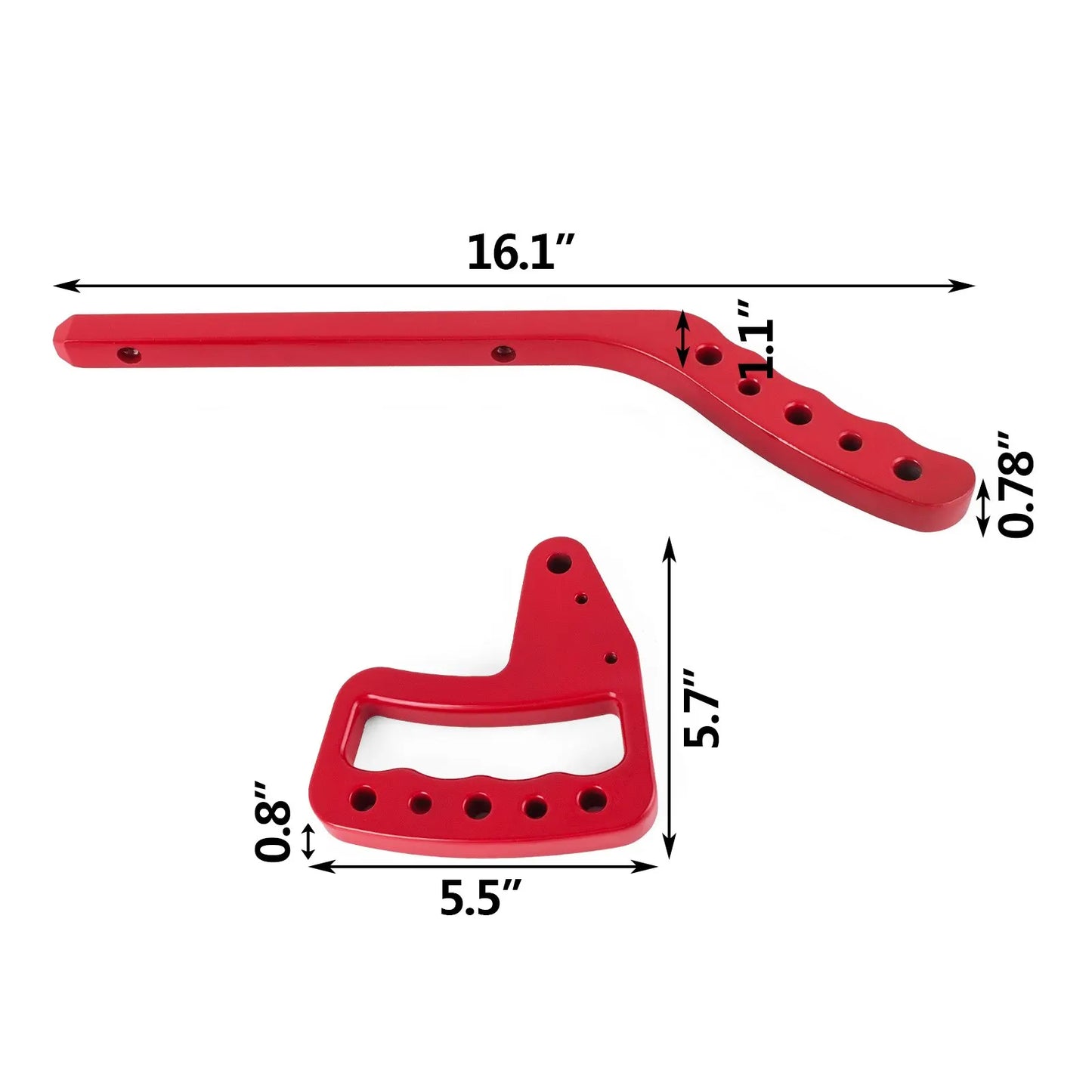 Hand Grips Front Rear Compatible with 2007-2017 Jeep Wrangler JK New - Image 2