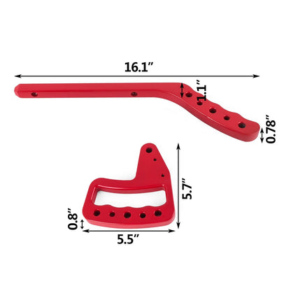 Hand Grips Front Rear Compatible with 2007-2017 Jeep Wrangler JK New - Image 2