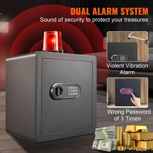 Safe 1.8 Cubic Feet Home Safe Steel for Cash Gold 15.75x13x16.9 inch - Image 5