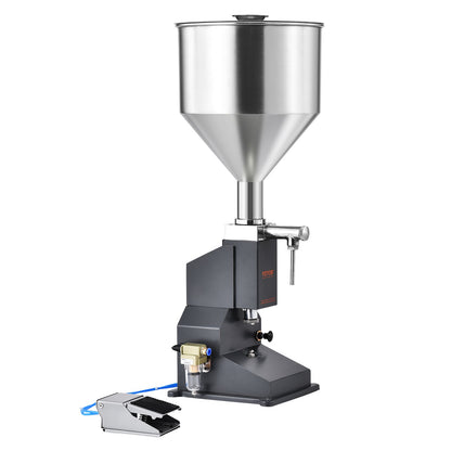 Pneumatic Paste Liquid Filling Machine, 5-50ml Bottle Filler, Bottle Filling Machine, Stainless Steel Liquid Filler with Pedal for Milk Water Juice Essential Oil Shampoo Cosmetic Honey Lotion - Image 9