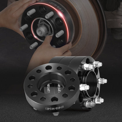 1.5" 6"x5.3" Wheel Spacers Wheel Adapters 6 Lug Forged Spacer 4 PCS Black - Image 8