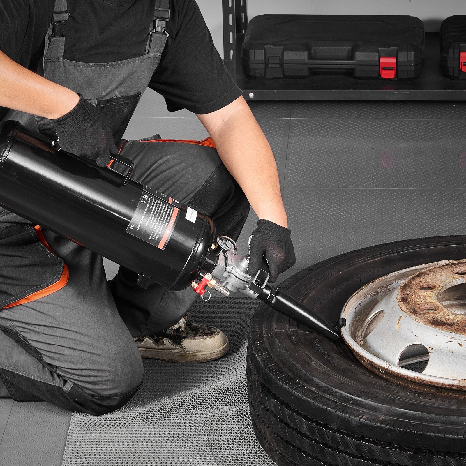 Portable Tire Bead Seater, 2.1 Gal / 8 L Air Bead Blaster, Handheld Tire Inflator Tool, 87-116 PSI Operating Pressure, Trigger Seating Inflator for Car, Compact SUV, Light Truck, E-Bike, RV, ATV - Image 8