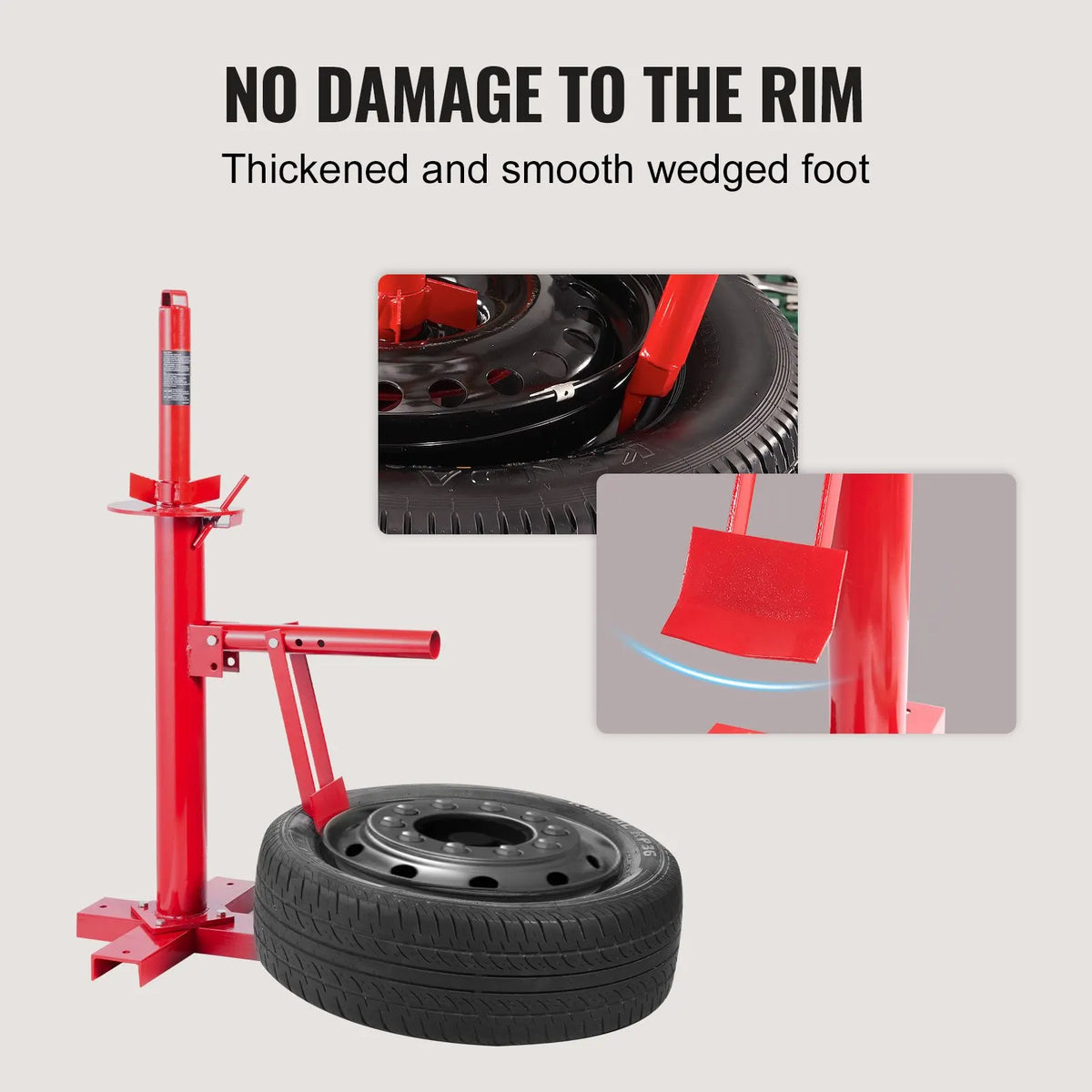 Manual Tire Changer, Portable Hand Bead Breaker Mounting Tool for 203 - 406 mm Tires, Compatible with Car Truck Trailer, Tire Mounting Machine for Home Garage Small Auto Shop - Image 4