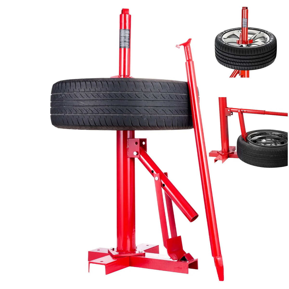 Manual Tire Changer, Portable Hand Bead Breaker Mounting Tool for 203 - 406 mm Tires, Compatible with Car Truck Trailer, Tire Mounting Machine for Home Garage Small Auto Shop - Image 9