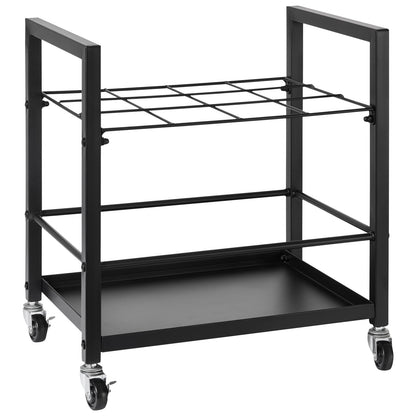Blueprint Storage Rack, 12 Slots Blueprint Holder with Wheels, Mobile Metal Blueprint Storage Cart for Map Poster Architectural Construction Plan, Roll File Organizer for Home, Office, School - Image 9