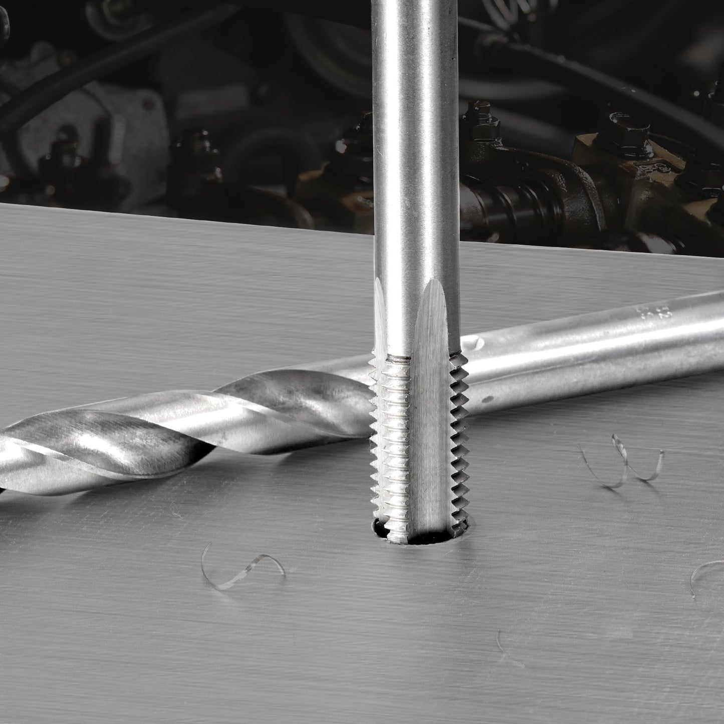 Helicoil Thread Repair Kit, 338-Piece SAE and Metric Rethreading Tool Kit, M5, M6, M8, M10, M12, 1/4", 5/16", 3/8", 7/16", 1/2", HSS Drill Bits Thread Inserts Taps Breakoff Installation Tools - Image 7