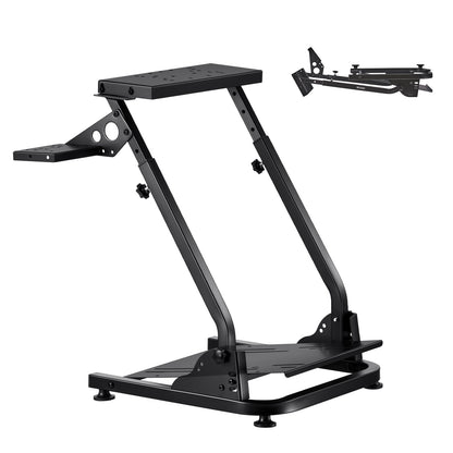Racing Wheel Stand, Adjustable & Foldable Simulator Stand for Logitech G29 G27 G920 G923, Thrustmaster T300RS T300GT T248 TS-PC TSXW Gaming Cockpit,Pedals Simulator NOT Included