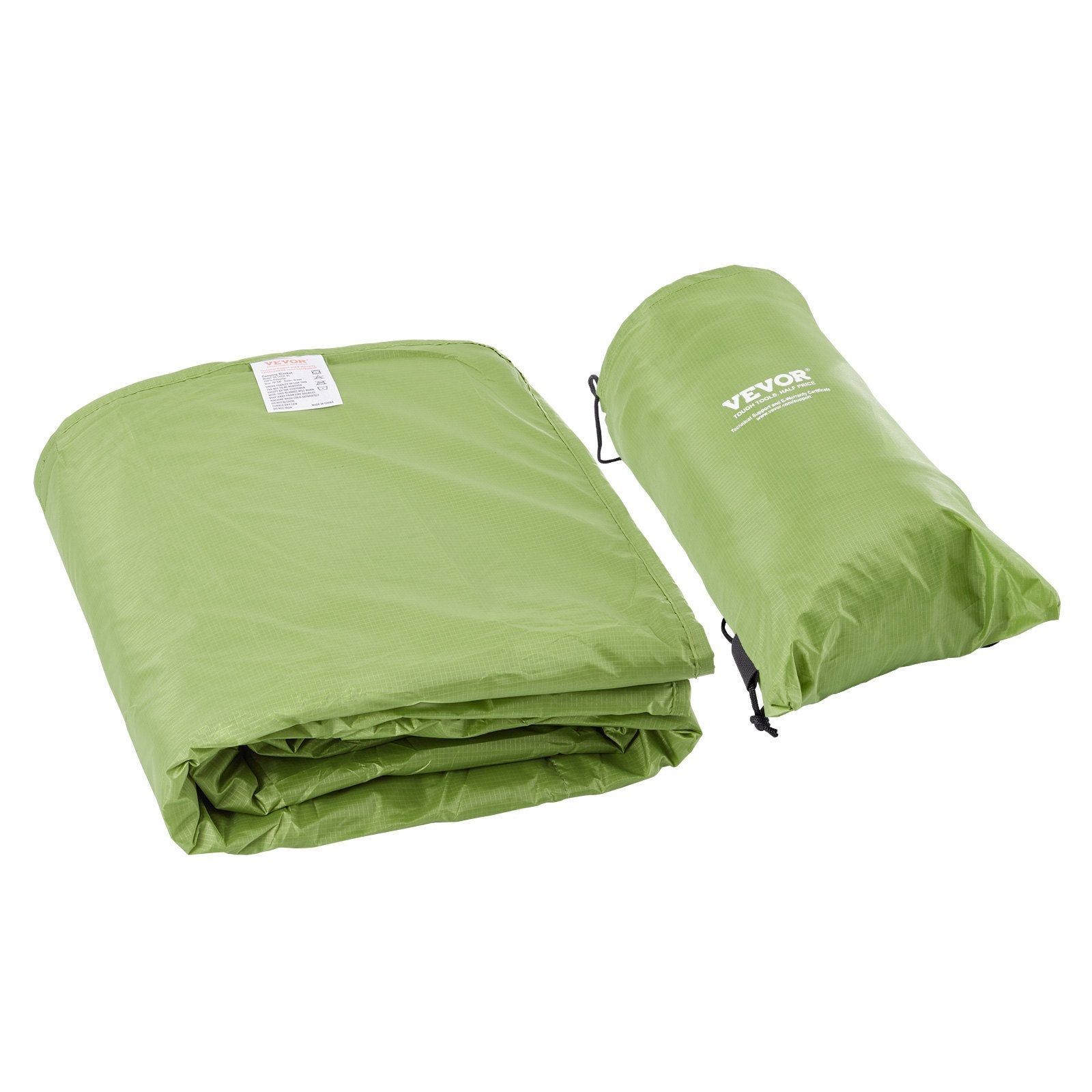 Camping Blanket 2 m x 1.5 m Wearable Warm Stadium Blanket Army Green