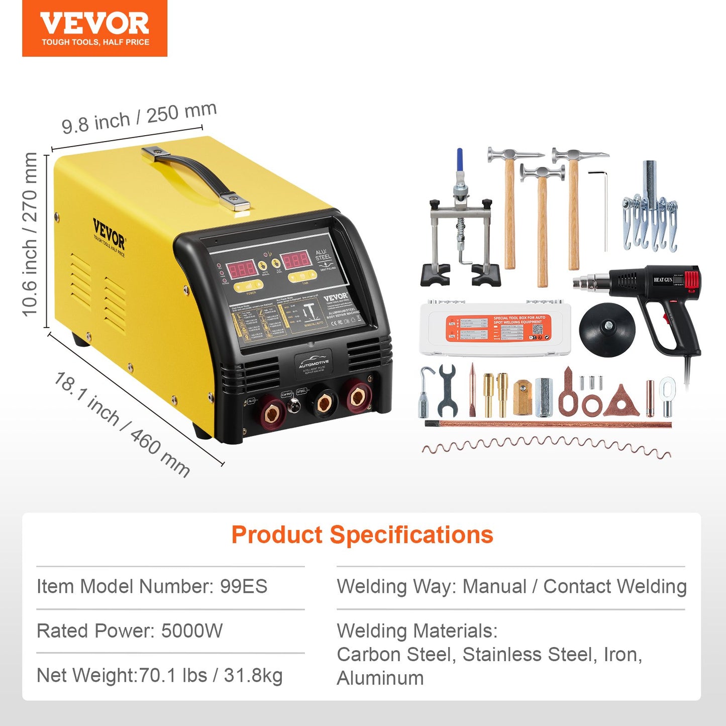 Dual Pro Stud Welder Professional 5KW Welder for Steel & Aluminum Panels - Image 7