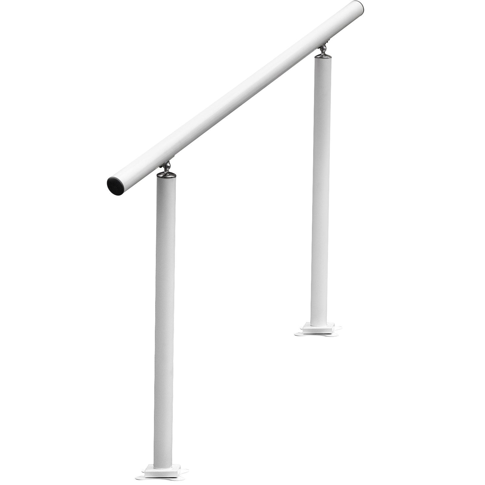 Handrail Outdoor Stairs, 3ft, 34 Inch Outdoor Handrail, Outdoor Stair Railing Adjustable from 0 to 60 Degrees Handrail for Stairs Outdoor White Aluminum Stair Railing for Garden, Office Area - Image 9