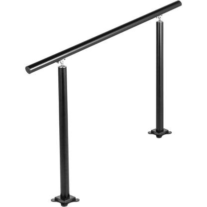 Handrail Outdoor Stairs, 3ft, 34 Inch Outdoor Handrail, Outdoor Stair Railing Adjustable from 0 to 60 Degrees Handrail for Stairs Outdoor Black Aluminum Stair Railing for Garden, Office Area - Image 9