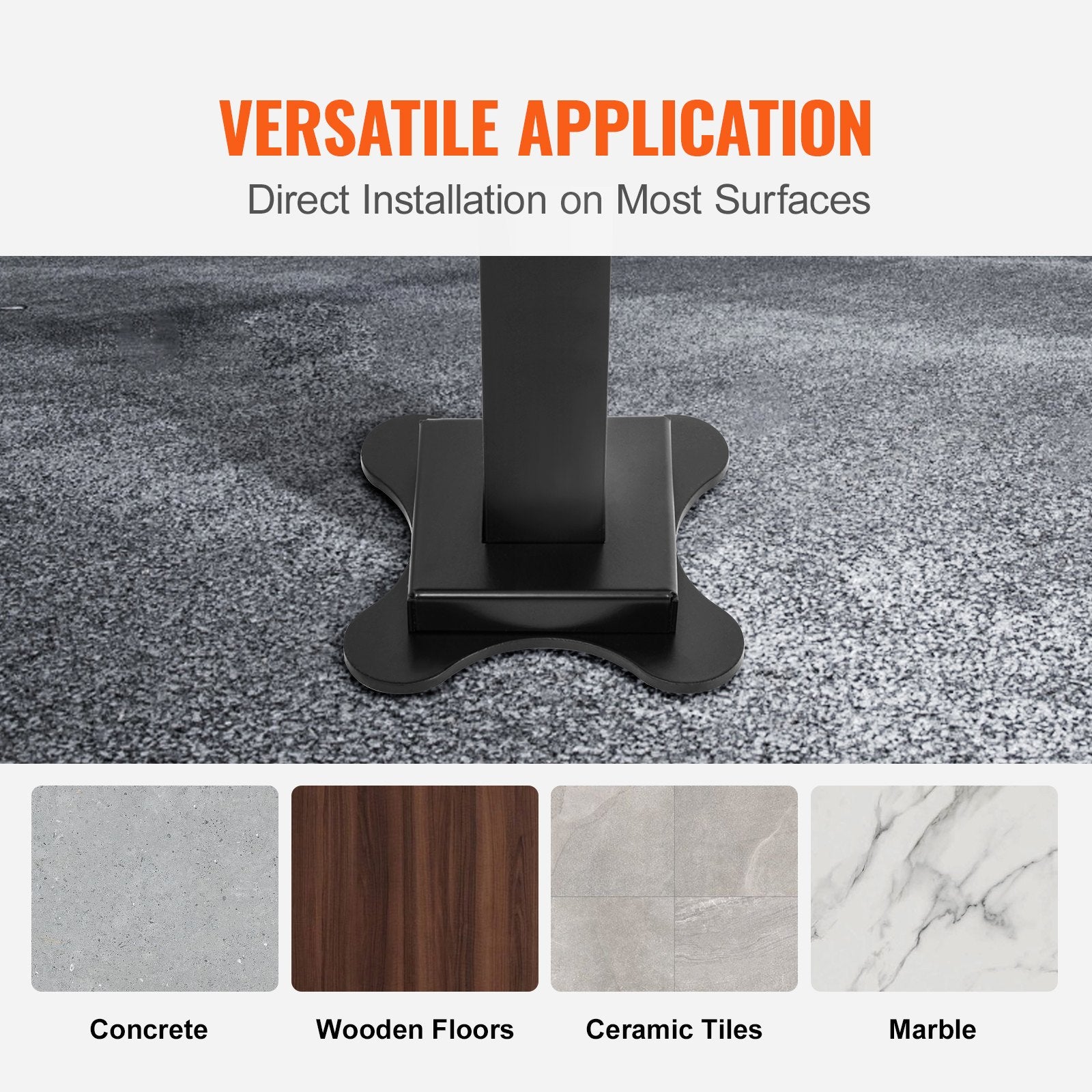 Handrail Outdoor Stairs 47.6 X 35.2 Inch Outdoor Handrail Outdoor Stair Railing Adjustable from 0 to 30 Degrees Handrail for Stairs Outdoor Aluminum Black Stair Railing Fit 3-4 Steps - Image 5