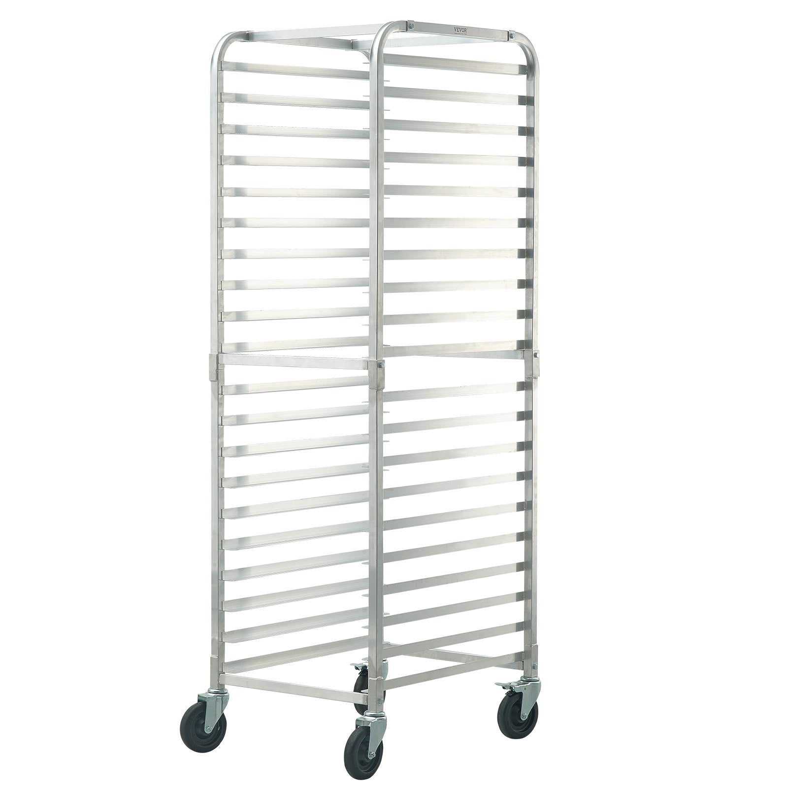 Bun Pan Rack, 20-Tier Commercial Bakery Racks with Brake Wheels, Aluminum Racking Trolley Storage for Half & Full Sheet, Speed Rack For Kitchen Home, Bread Baking Equipment, 660x517x1767 mm - Image 9