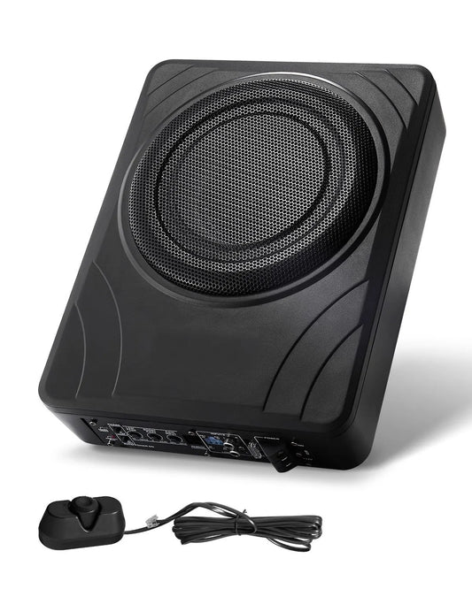 8" 300W Under Seat Car Subwoofer Slim Powered Car/Truck Subwoofer System