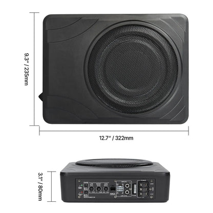 8" 300W Under Seat Car Subwoofer Slim Powered Car/Truck Subwoofer System - Image 8
