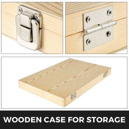 Woodworking Lathe Chisel Set 8 Piece Set Lathe Chisel HSS Steel Blades Wood Turning Tools Wooden Case for Storage for Wood Carving Root Carving Furniture Carving Lathes Red - Image 6