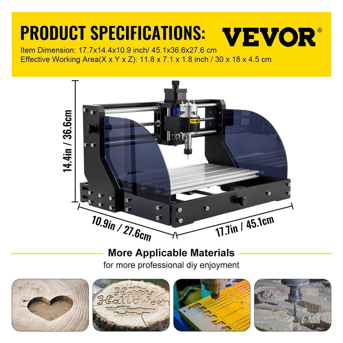 Cnc 3018 Pro 10000RPM Cnc 3018 300×180×45mm Cnc Machine GRBL Control Mini Laser Engraver with Offline Controller 3 Axis laser engraving machine for Carving Milling Plastic Acrylic PVC - Image 7