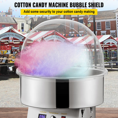 Candy Machine Bubble Shield 20.5 Inch Clear Plastic Cotton Candy Cover for Commercial Candy Maker Machine - Image 2