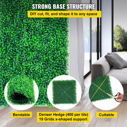Artificial Boxwood Panels, 14 PCS50.8x50.8cmBoxwood Hedge Wall Panels, PE Artificial Grass Backdrop Wall 4 cm , Privacy Hedge Screen for Decoration of Outdoor, Indoor, Garden, Fence, and Backyar - Image 5