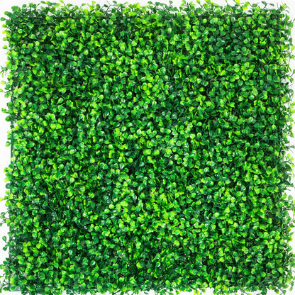 Artificial Boxwood Panels, 20 PCS 20\"x20\" Boxwood Hedge Wall Panels, PE Artificial Grass Backdrop Wall 1.6\", Privacy Hedge Screen for Decoration of Outdoor, Indoor, Garden, Fence, and Backyar - Image 9