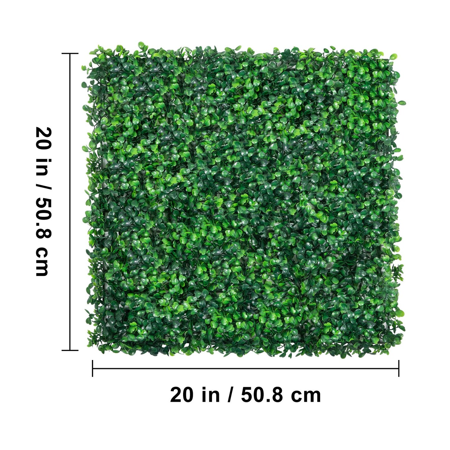 Artificial Boxwood Panel UV 12pcs Boxwood Hedge Wall Panels Artificial Grass Backdrop Wall 20X20" 4cm Green Grass Wall Fake Hedge for Decor Privacy Fence Indoor Outdoor Garden Backyard - Image 9