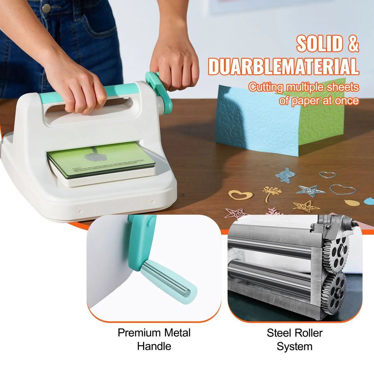 Manual Die Cutting Embossing Machine 6" Opening For Art Craft Scrapbooking - Image 6