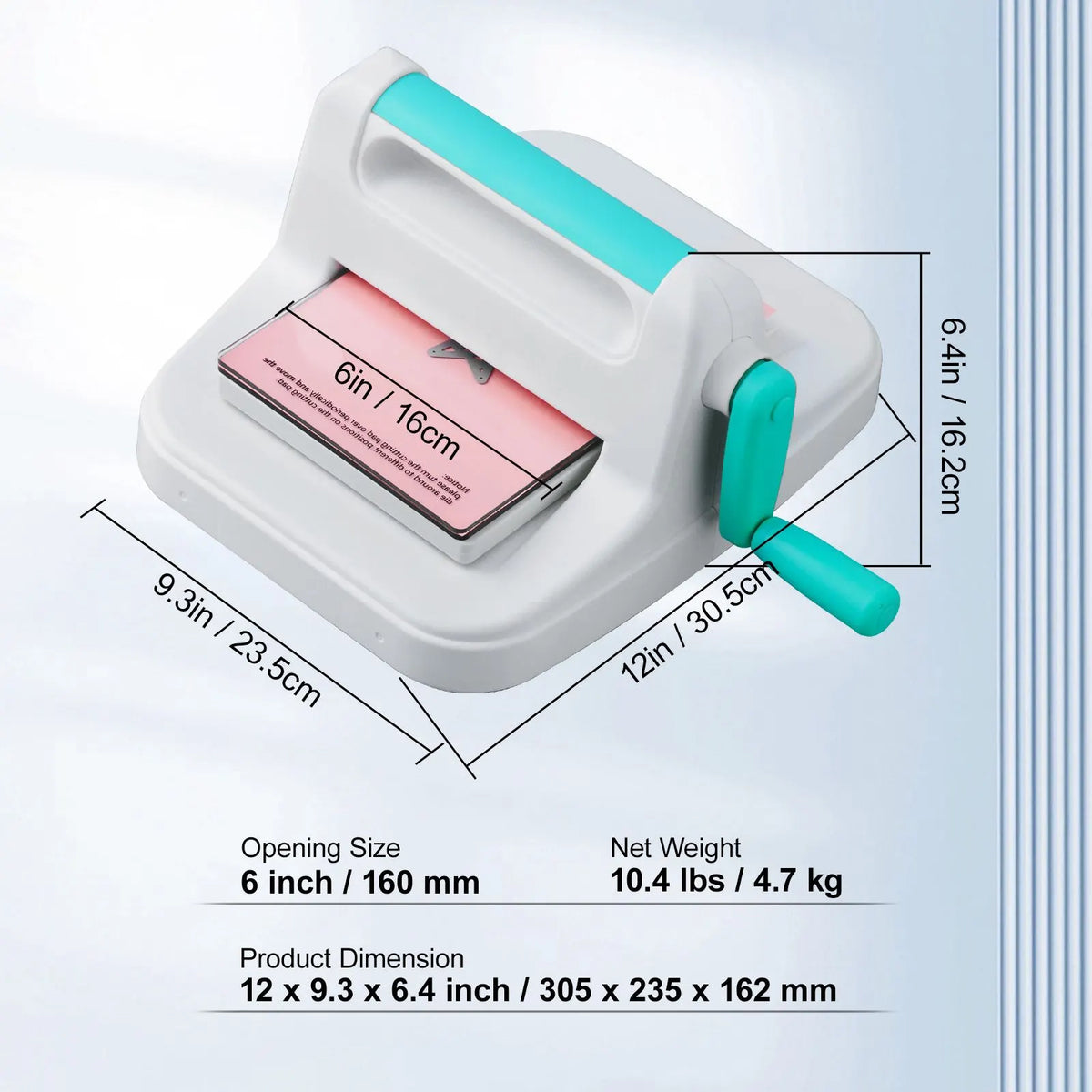 Manual Die Cutting Embossing Machine 6" Opening For Art Craft Scrapbooking - Image 7