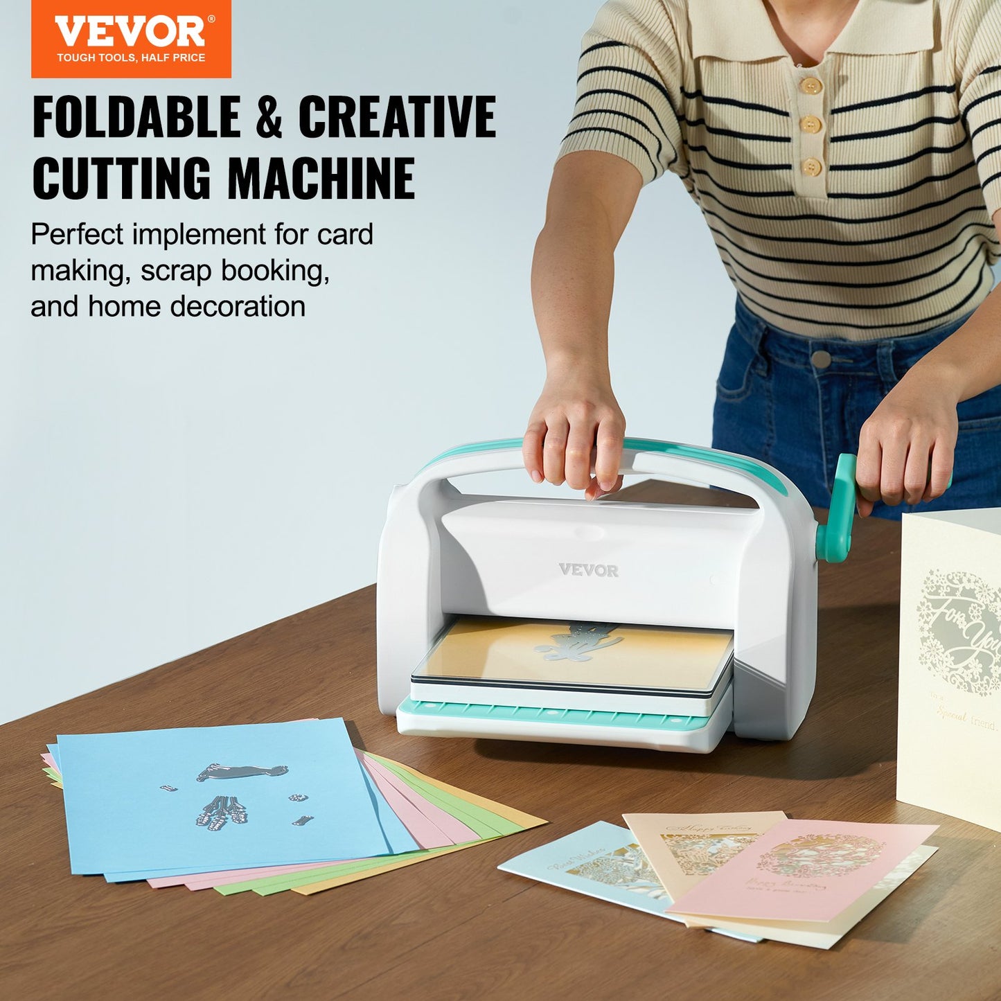 Manual Die Cutting Embossing Machine 9" Opening For Art Craft Scrapbooking - Image 2