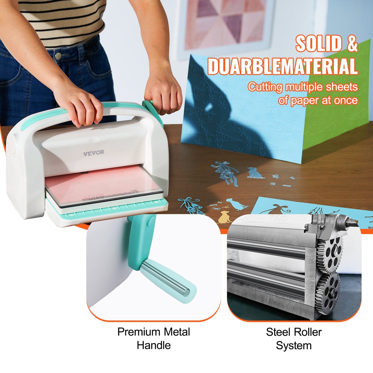 Manual Die Cutting Embossing Machine 9" Opening For Art Craft Scrapbooking - Image 6