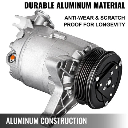 A/C Compressor with Clutch Fit For 2006-2011 Chevrolet Impala / Monte Carlo / Malibu / Pontiac G6 3.5L 3.9L - Image 2