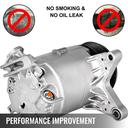 A/C Compressor with Clutch Fit For 2006-2011 Chevrolet Impala / Monte Carlo / Malibu / Pontiac G6 3.5L 3.9L - Image 6