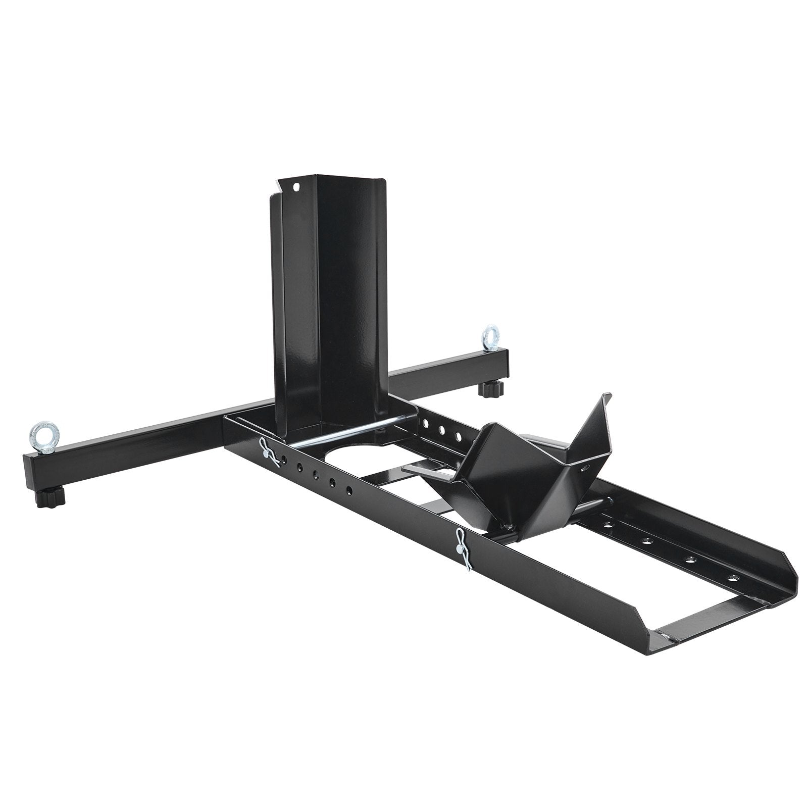Motorcycle Wheel Chock Upright, 816.5 kg Capacity, Heavy-duty Steel Motorcycle Front Wheel Stand with 6 Adjustable Holes, For 381-558.8 mm Off-Road Motorcycles, Standard Motorcycles
