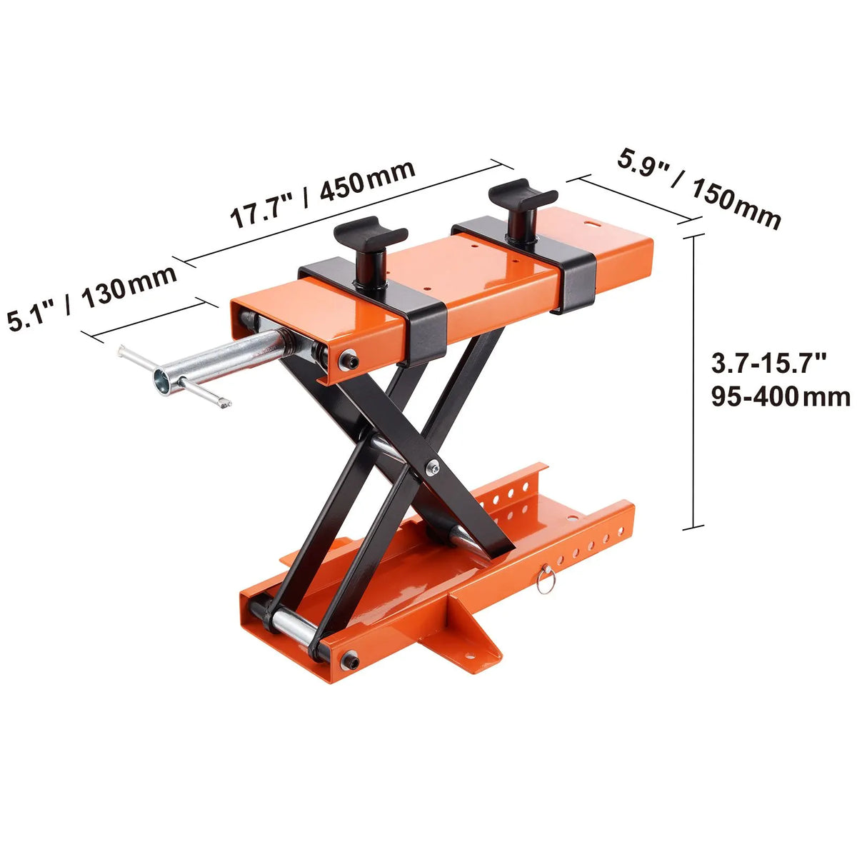 Motorcycle Lift Scissor Jack Stand 1100 Lb with Saddle ATV Lift Dirt Bike - Image 8