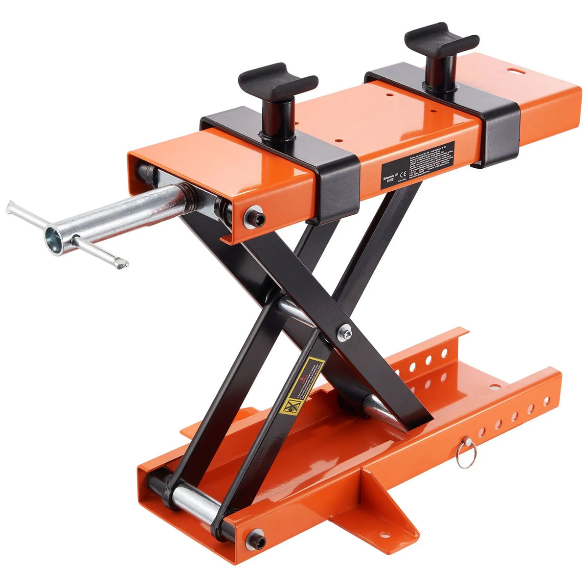 Motorcycle Lift Scissor Jack Stand 1100 Lb with Saddle ATV Lift Dirt Bike - Image 9