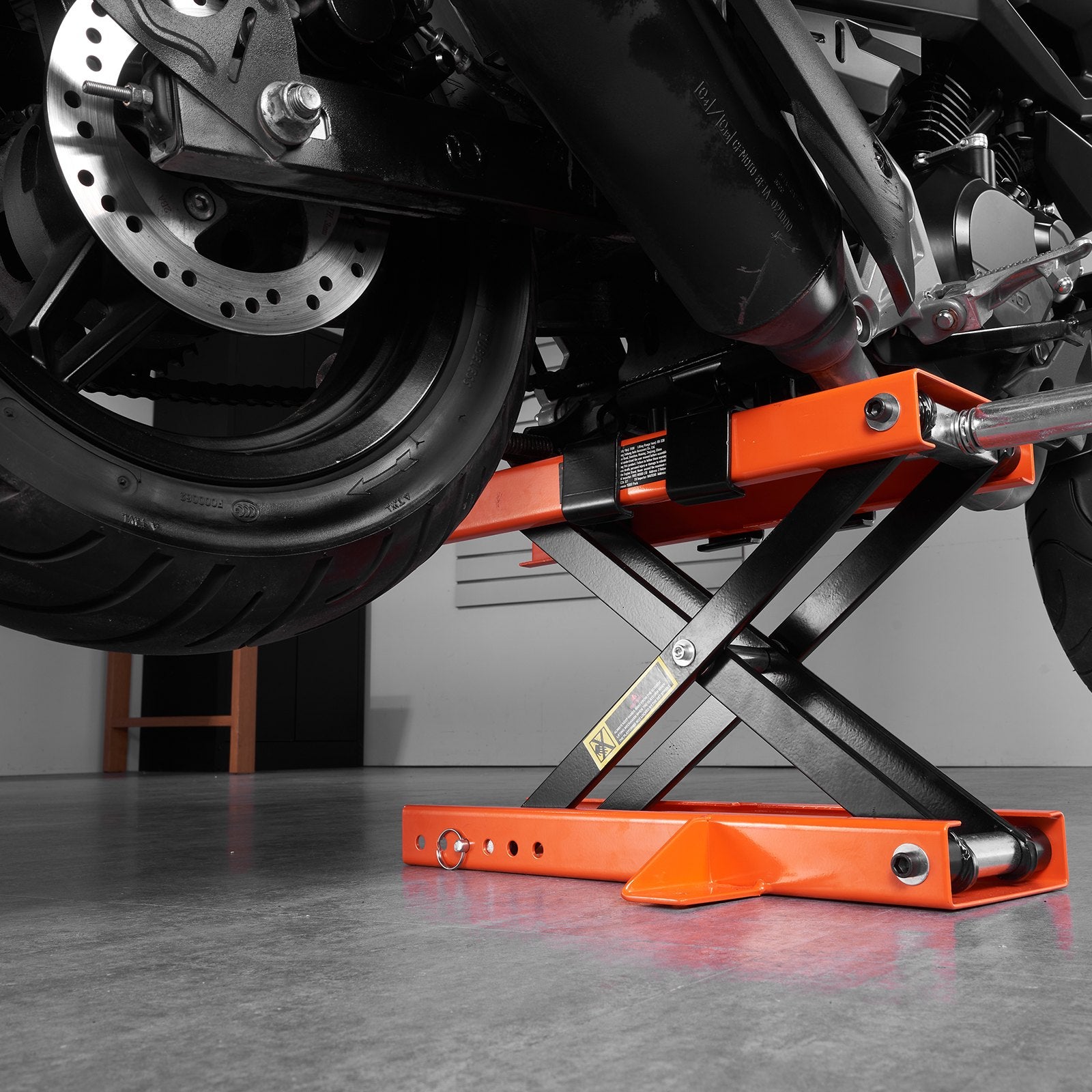 Motorcycle Lift Scissor Jack Stand 1100 Lb with Saddle ATV Lift Dirt Bike - Image 8