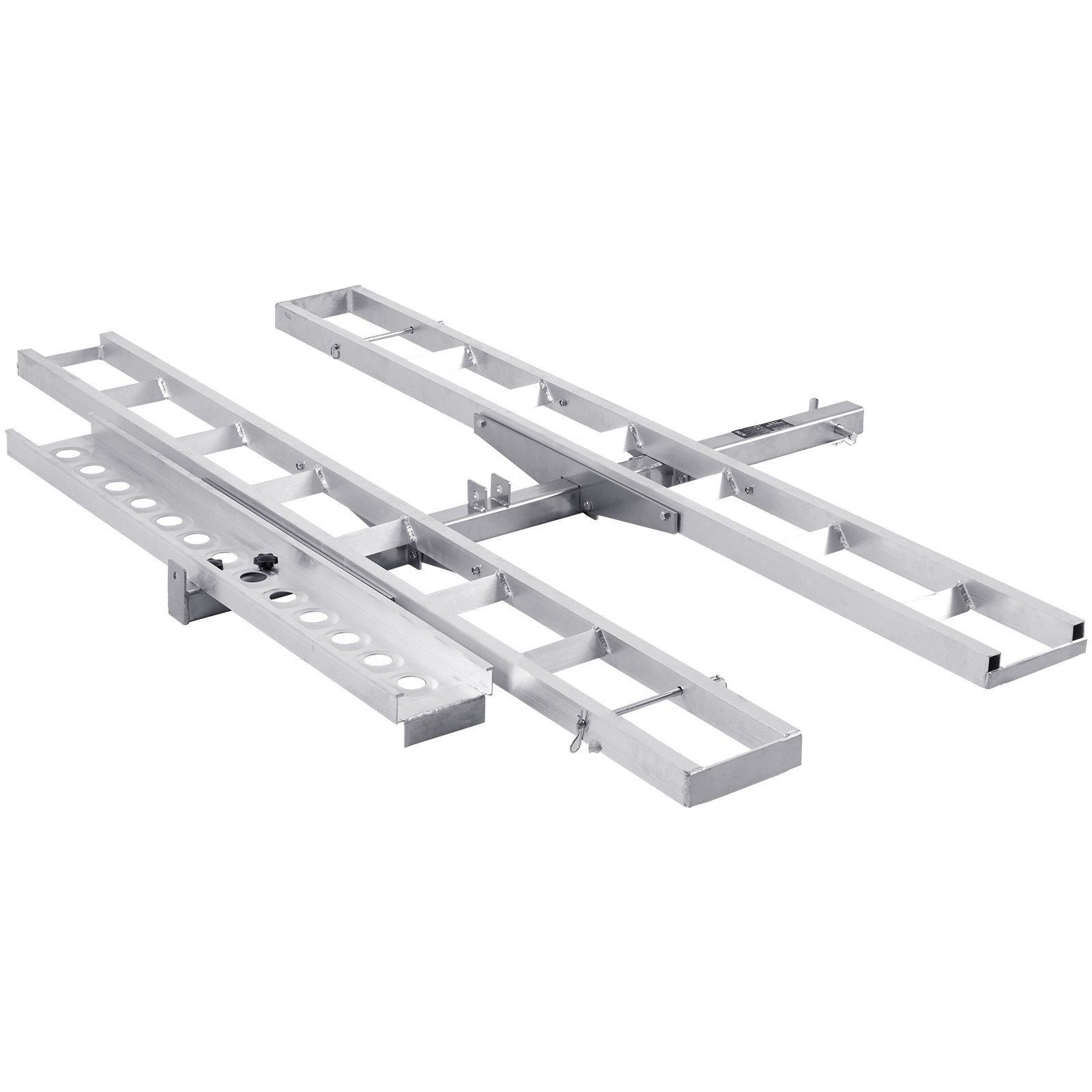 Motorcycle Carrier, 2-Bike 272.15KGS Aluminum Motorcycle Carrier Hitch Mount, Loading Ramp, Scooter Dirt Bike Trailer Hauler, Ratchet Straps and Stabilizer, for Car, Truck with 2" Hitch Receiver - Image 9