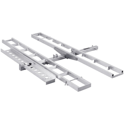 Motorcycle Carrier, 2-Bike 272.15KGS Aluminum Motorcycle Carrier Hitch Mount, Loading Ramp, Scooter Dirt Bike Trailer Hauler, Ratchet Straps and Stabilizer, for Car, Truck with 2" Hitch Receiver - Image 9