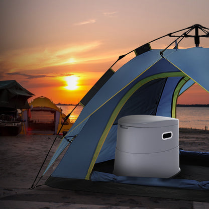 Portable Toilet for Camping, Porta Potty with 5L Detachable Inner Bucket & Removable Paper Holder, Commode with Dual Lids, Travel Toilet for Adults Kids Outdoor Camping Car Long Road Trips - Image 8