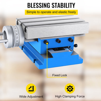 Milling Machine Cross Slide Worktable 4''x7.3'' 2 Axis Compound Precision - Image 6